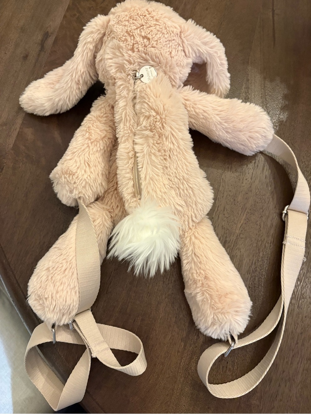 Jellycat Official Smudge Rabbit Backpack - Picture 4 of 5